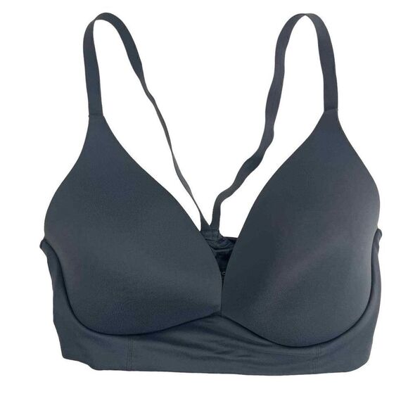 Victoria's Secret Gray Comfy Lined Plunge Bra Size 32 DD - Picture 1 of 8